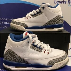 Air Jordan 3 True Blue Kids Size 4y